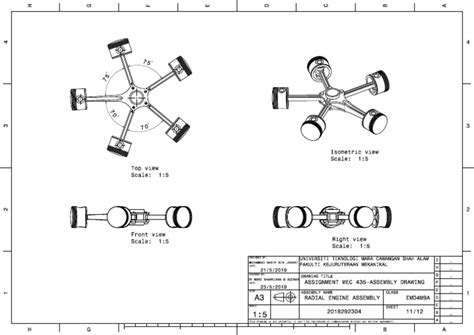 Image result for Radial Engine Exploded View Drawing