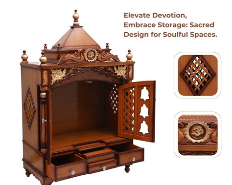 Pooja Graham Floor Rested Pooja Mandir for Home – DZYN Furnitures