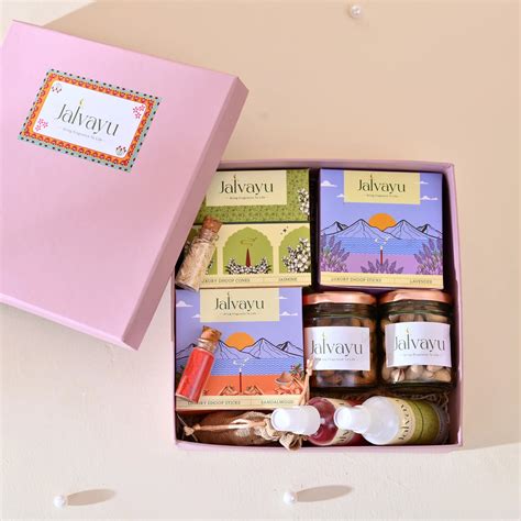 Jalvayu Classic Gift Box With Natural Incense & Room Fragrance