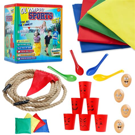 Buy Outdoor Games for Kids and Adults 6 in 1 or 3 in 1 Garden Games PE ...