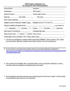 18 Printable promotion justification form Templates - Fillable Samples ...