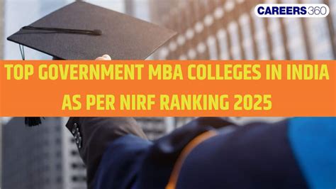 Top Government MBA Colleges in India: Best Public B-Schools 2025 NIRF ...