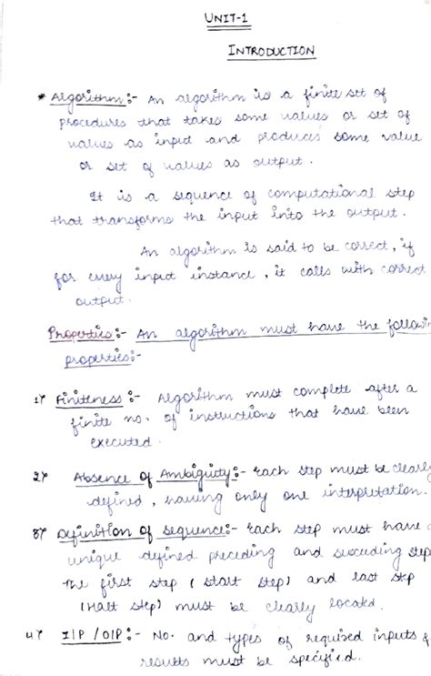 DAA UNIT-1 - cse - Studocu