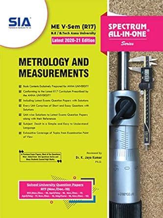 Metrology and Measurements, B.E/B.Tech V-Semester (R-17) (Anna ...