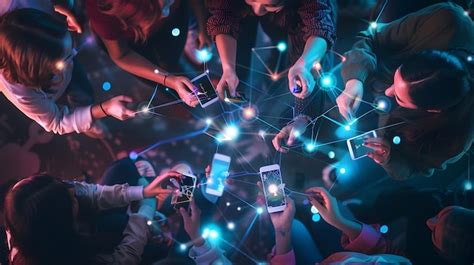 Group of people connection digital device concept generative ai ...