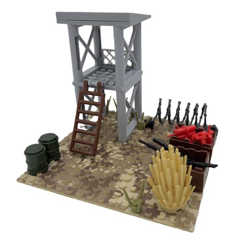 WW2 Military Battle War Scene Building Blocks Toy for Soldier Figures ...