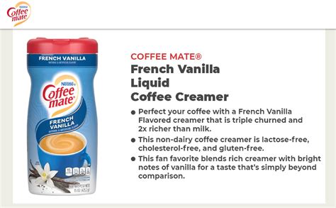 Nescafe Coffee-Mate Vanilla Creme Coffee Creamer (Imported) | Sugar ...