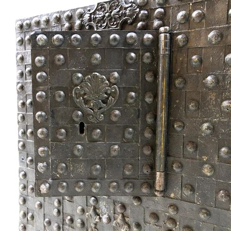 18th Century Black French Iron Safe, Antique Cassa Forte For Sale at ...