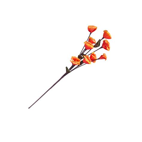 Artificial Mini Rose Flowers Bunch (Orange) – Nilkamal Homes