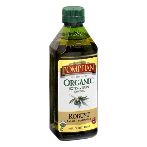 Pompeian Olive Oil, Organic, Extra Virgin, Robust-Main