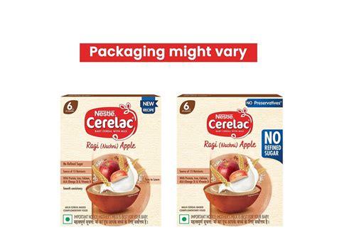 CERELAC Ragi Apple For 6-24 Months Baby, No Refined Sugar | FamilyNes