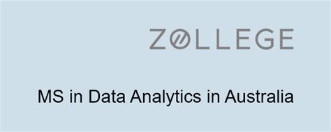 MS in Data Analytics in Australia: Best Universities, Requirements and ...