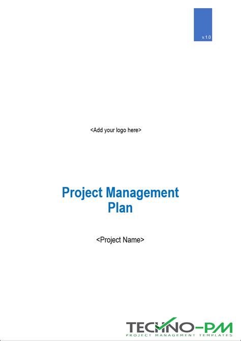 Project Management Plan Template 的图像结果