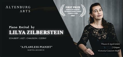 Piano Recital by Lilya Zilberstein | Victoria Concert Hall
