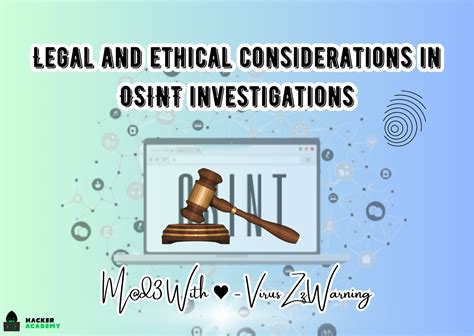 Legal and ethical considerations in OSINT investigations - Hacker Academy