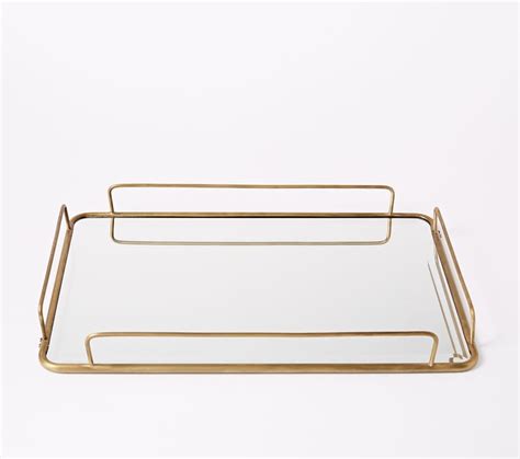 Fishs Eddy Gilded Cafe Mirror Tray