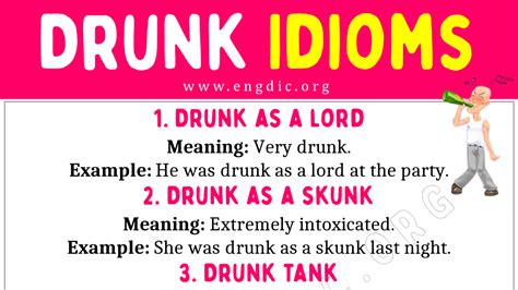 Drunk Idioms (With Meaning and Examples) - EngDic