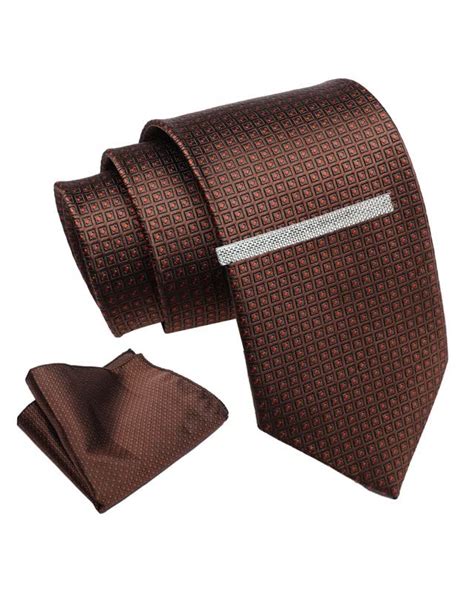 Buy Axlon Tie for Men – Micro Silk Neck Ties Set with Cufflinks Flower ...