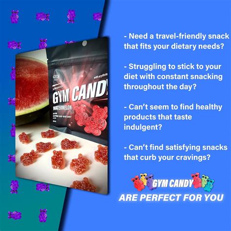 Bear Snacks de proteína confitada por Gym Candy Snacks bajos en ...