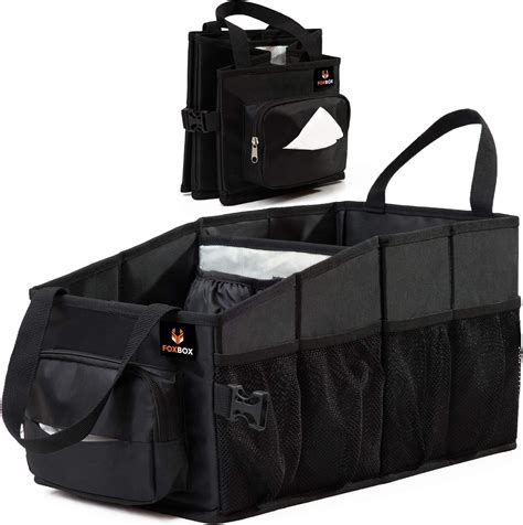 Buy Tote Car Organizer Front Seat - Tissue Box & Cup Holder - Back Seat ...