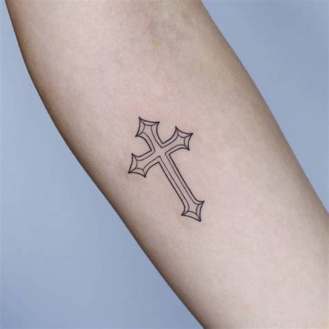 20 Most Popular Small Cross Tattoos | Cross tattoo for men, Small cross ...