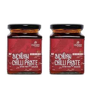 Fiery Spicy Szechuan Sauce or Chutney (500g) MSG-Free, 100% Vegetarian ...