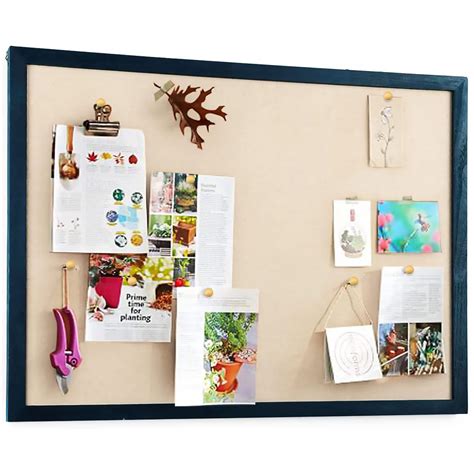 Latitude Run® Wall Mounted Wood Framed Corkboard/Bulletin Board with ...