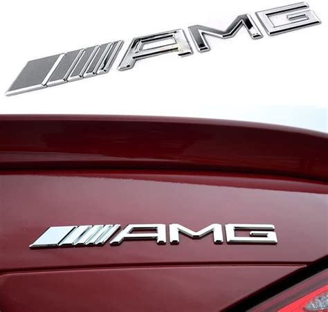 Mercedes-benz Amg Emblem Chrome Rear Trunk 3d Badge a C E S Cl Sl G Pre-2013 Brand New - Etsy