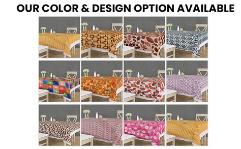 Buy RRC Thick PVC Printed Dining Table Cover, Waterproof Easy to Clean ...