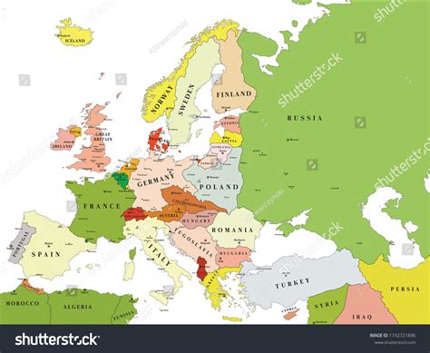 Blank Map Of Europe 1920