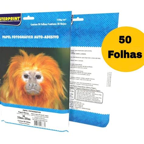 Masterprint A4 Glossy Adhesive Photo Paper 130g - 50 A4 Sheets | SHEIN ...