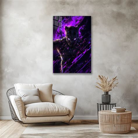 Shadow Strike – Black Panther Vibranium Fury Metal Wall Art – Epicanimerch