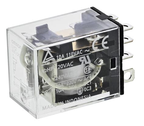 LY2 48VDC Omron | Omron DIN Rail Power Relay, 48V dc Coil, 10A ...