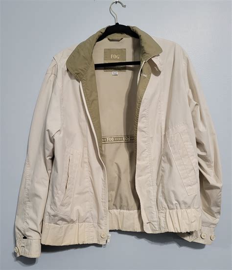 London Fog | Mens Golf Jacket Windbreaker Beige Tan w… - Gem
