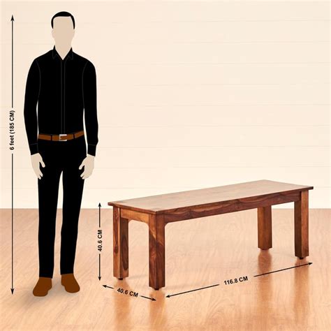 Buy Adana Sheesham Wood 6-Seater Dining Set with Bench and Chairs ...