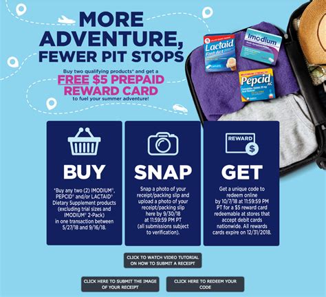 Johnson & Johnson Summer Travel $5 Pre-Paid Debit Card Reward Program ...