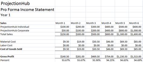 Image result for Income Statement Projection