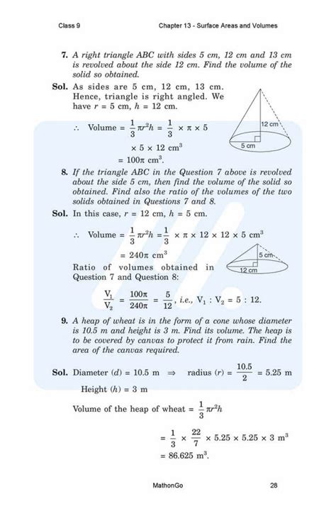Image result for Class 9 Maths Chapter 13.7