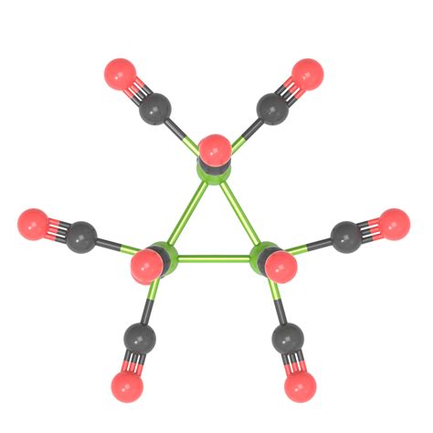 十二羰基三铁（Fe3(CO)12） – 思斐迩3D科学模型素材库