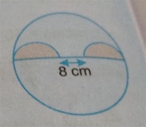 The figure given shows two identical semicircles enclosed in a circle ...