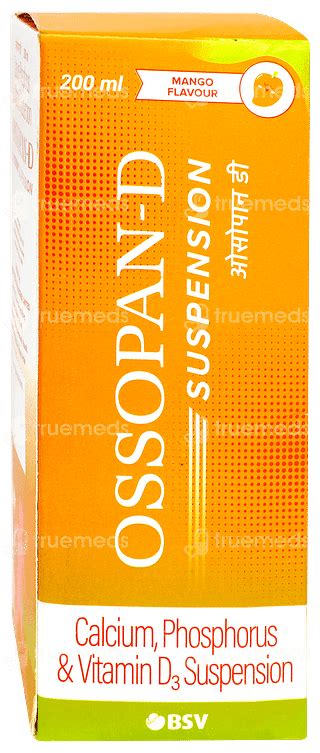 Ossopan D Mango Flavour Suspension 200 Ml - Uses, Side Effects, Dosage ...