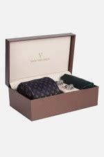 Buy Men Navy Party Tie and Pocket Square Online - 39862813 | Van Heusen