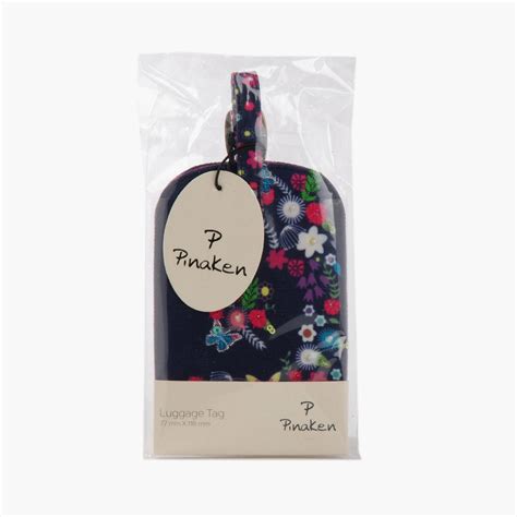 Buy PINAKEN Butterfly Bloom Multicolour Printed Luggage Tag from ...