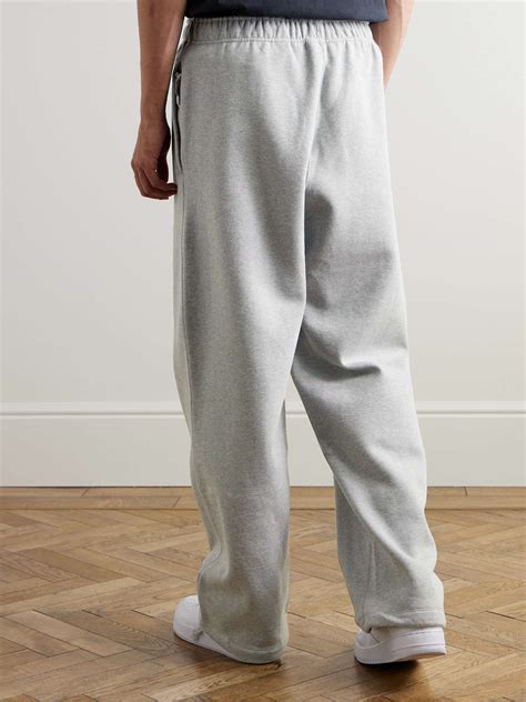 NIKE Straight-Leg Logo-Embroidered Cotton-Blend Jersey Sweatpants for ...