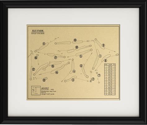 Ely Park Golf Course Outline (Print) – GolfBlueprints