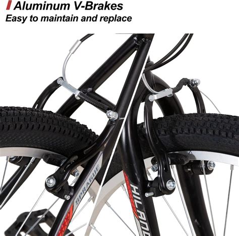 Buy Hiland Mens and Womens 26 Inch Mountain Bike with 18 Speed Shifter ...