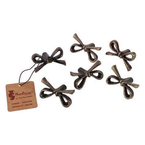 Tie Knot Design Antique Brass Finish Cast Iron Cabinet/Wardrobe Knobs ...