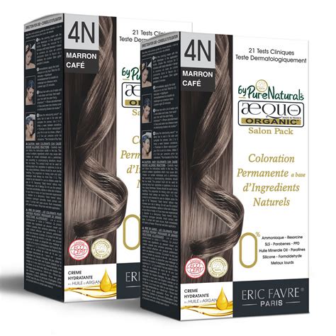 Aequo Organic Cream Salon Pack Hair Colour 4N Medium Brown for Men and ...