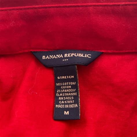 Banana Republic Women's Red Blouse | Depop