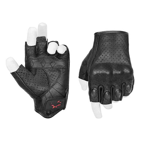 Superbike Superbike Half Finger/Fingerless Motorcycle Gloves Armored ...
